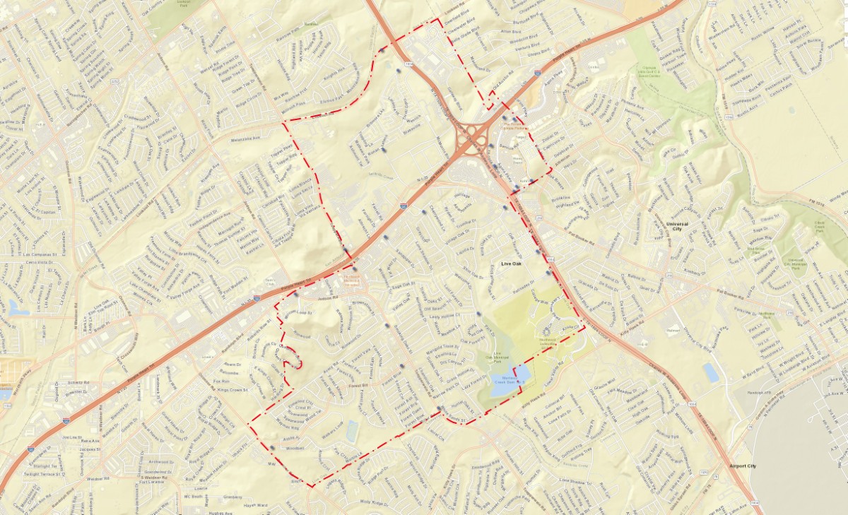Live Oak Flock camera map