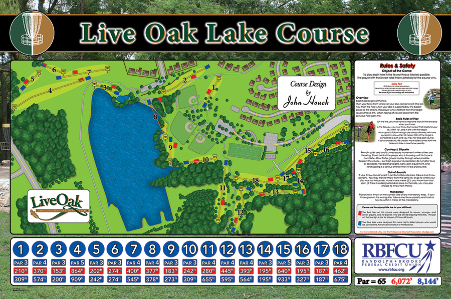 Disk Golf Course Map